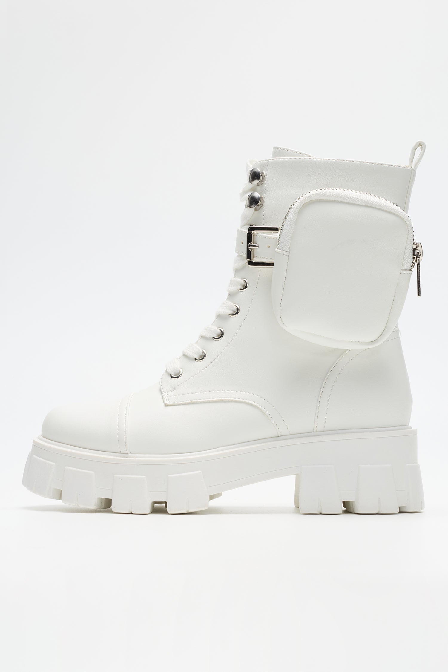 Monalisa Women's  Ankle Booties with Side Zipper & Pouch - Off White - Cape Robbin