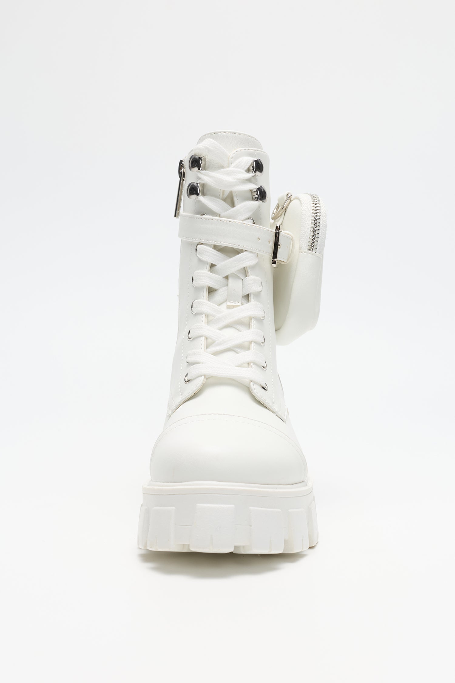 Monalisa Women's  Ankle Booties with Side Zipper & Pouch - Off White - Cape Robbin