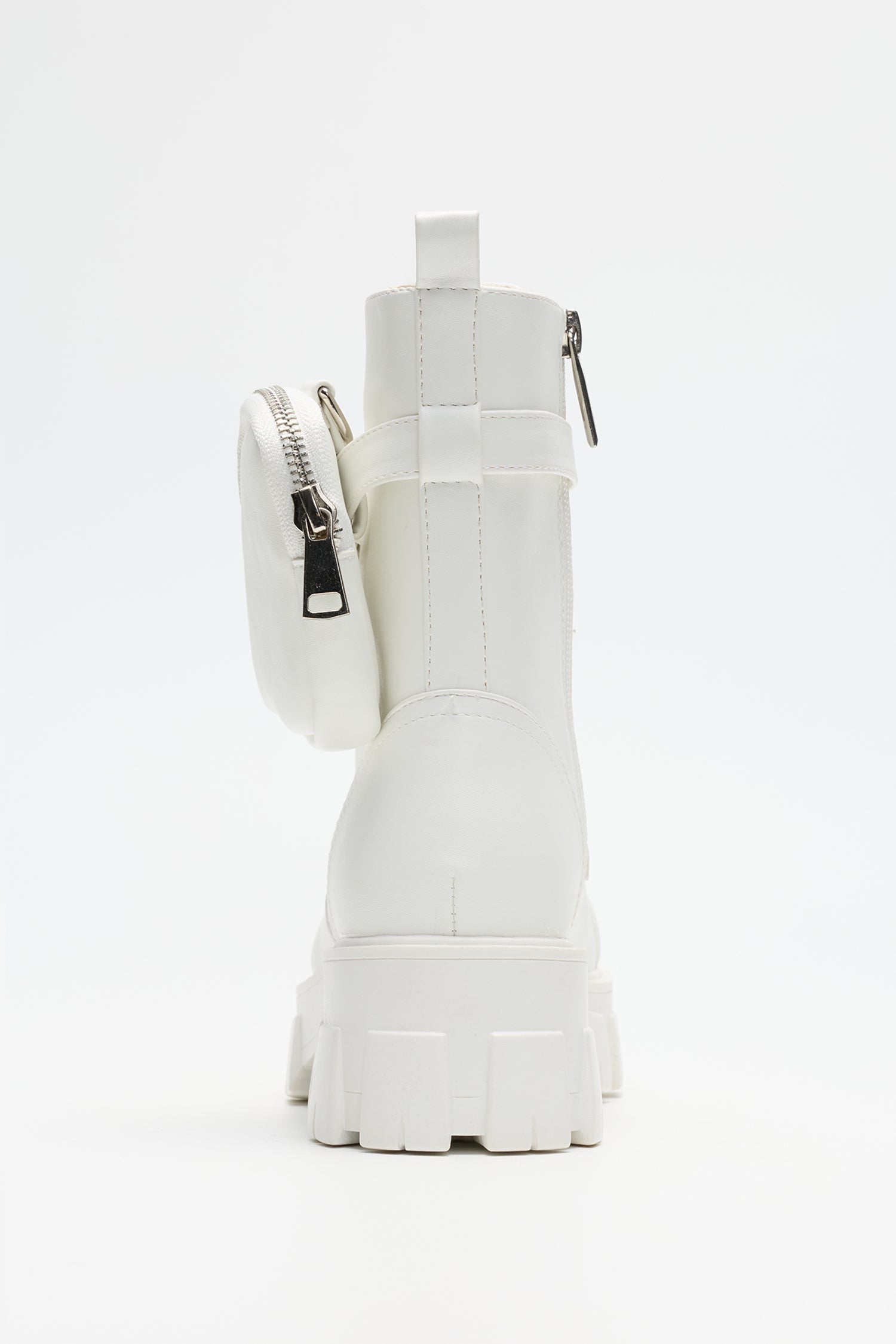 Monalisa Women's  Ankle Booties with Side Zipper & Pouch - Off White - Cape Robbin