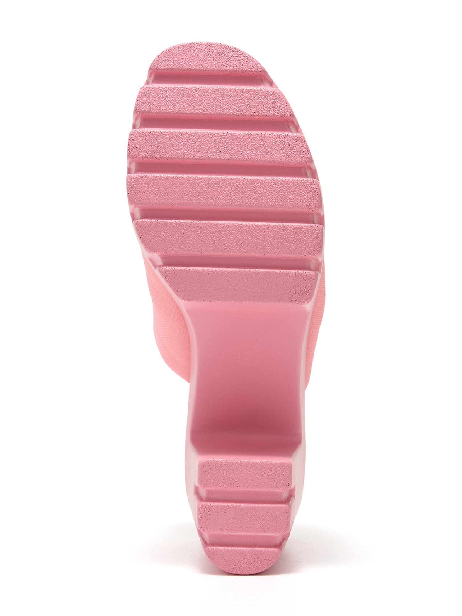 Echoya Women's Chunky Platform Sandals Block Heel - Slip On Elastic Band Shoes- Pink