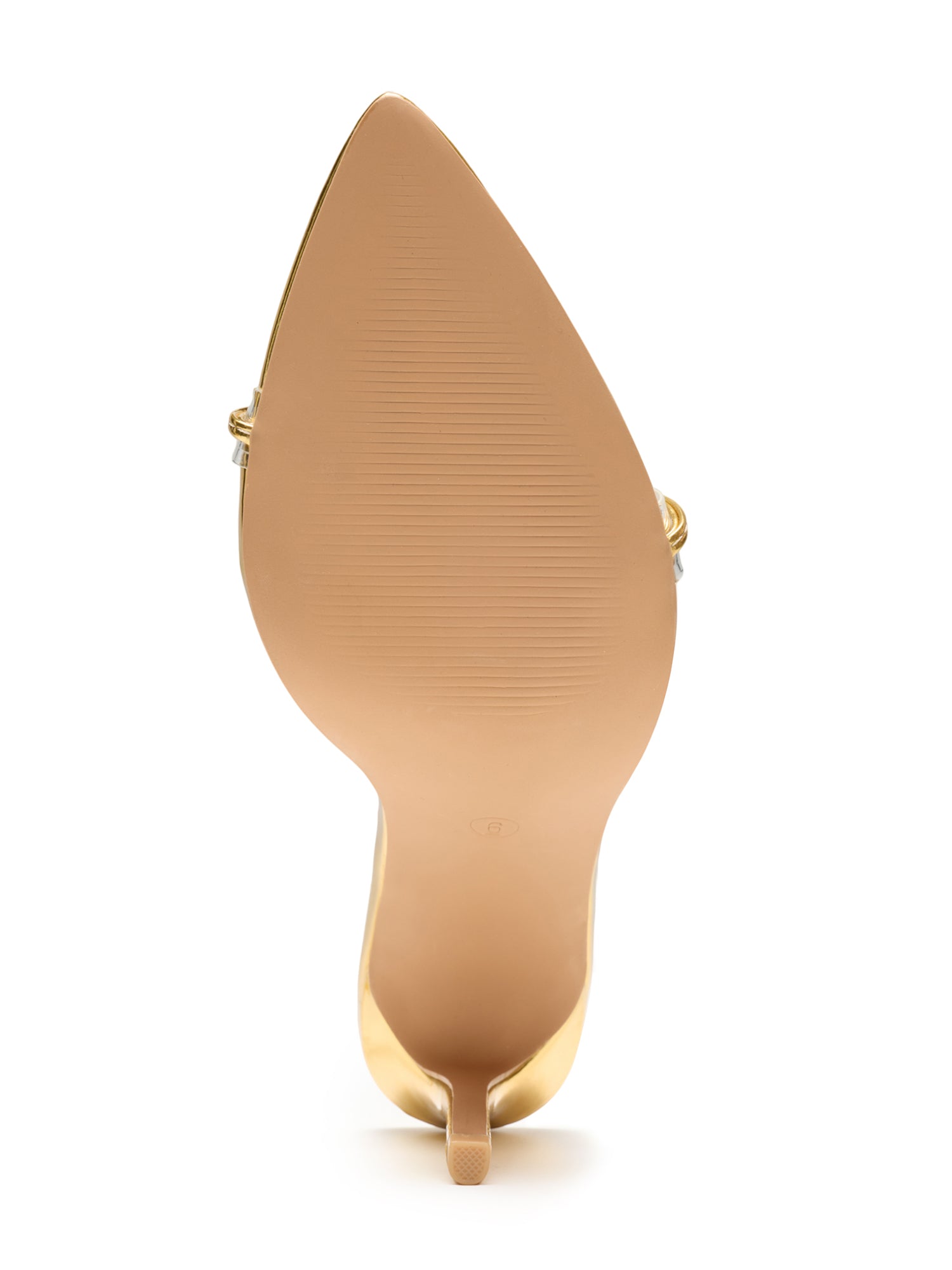 Moroni Pointy Toe Strappy Skinny 3.75-inch high Heels - Gold