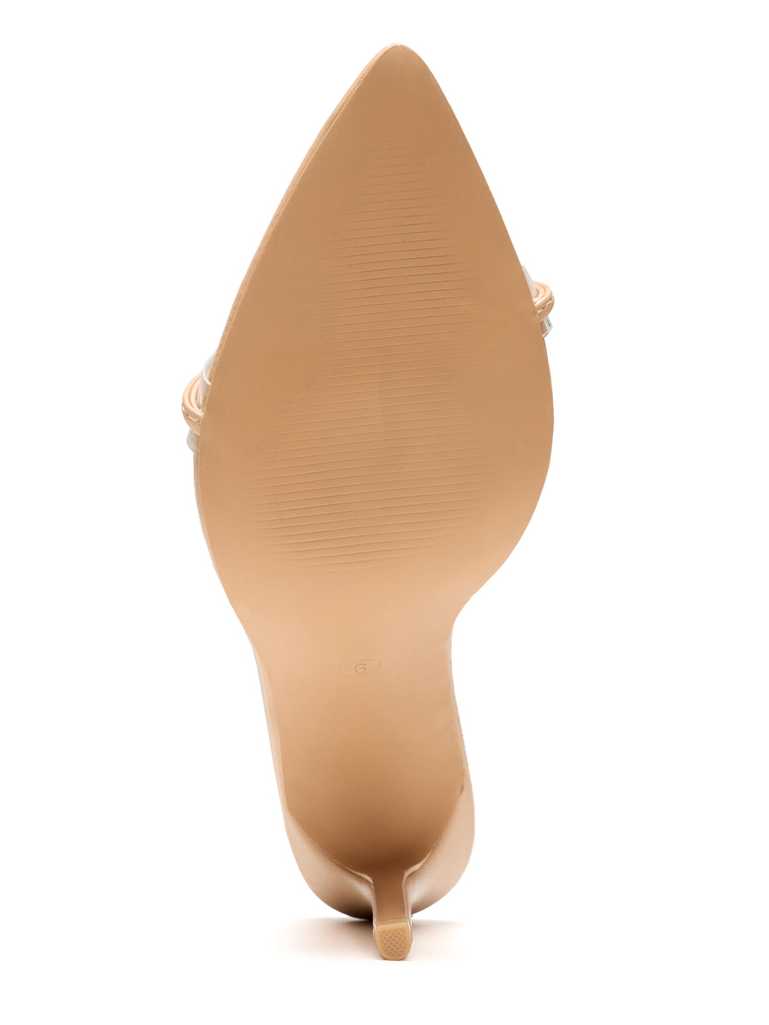 Moroni Pointy Toe Strappy Skinny 3.75-inch high Heels - Nude