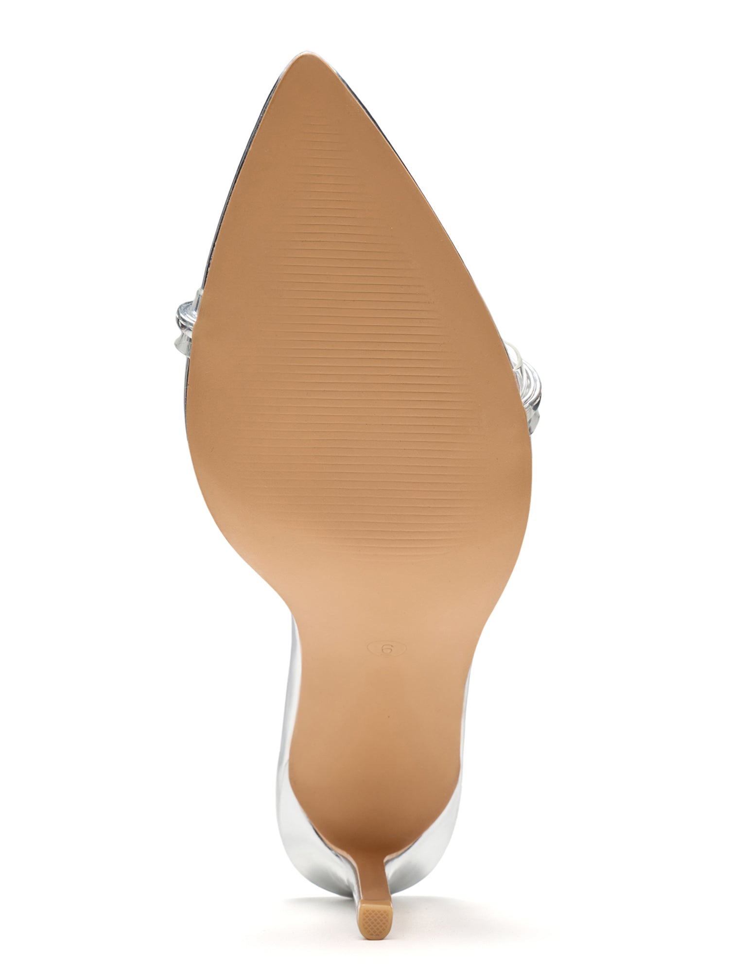 Moroni Pointy Toe Strappy Skinny 3.75-inch high Heels - Silver