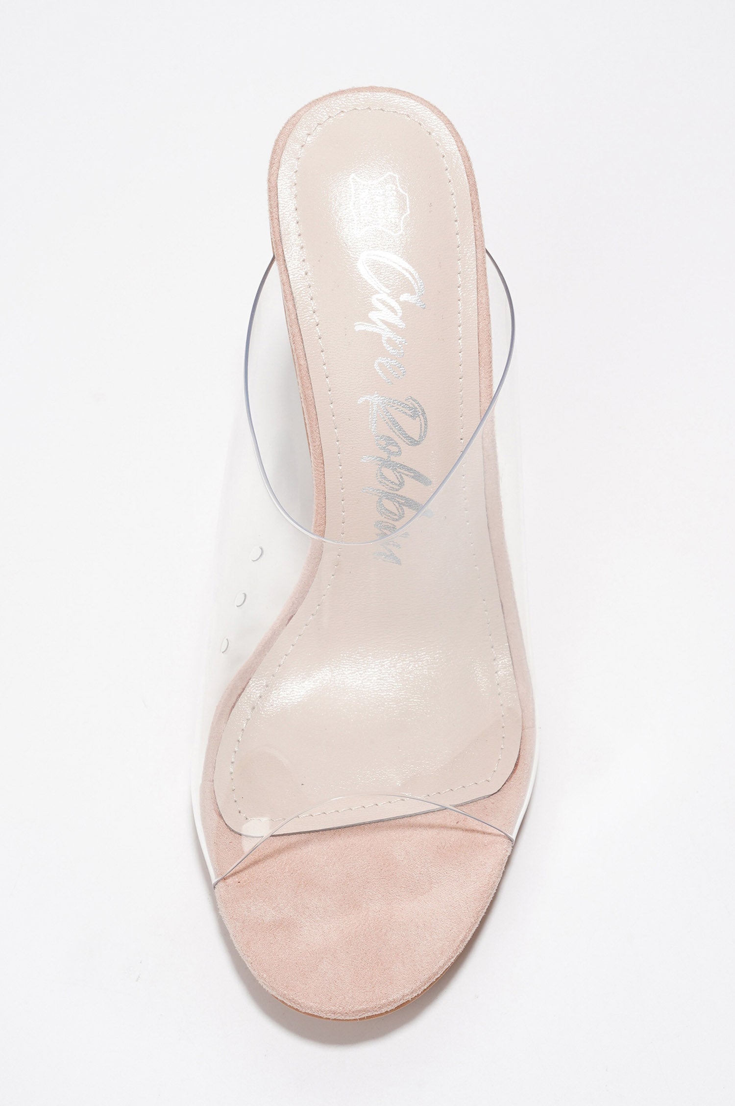 Allure.a Stiletto Heel Mules - Round Toe Slip On High Heels - Beige - Cape Robbin