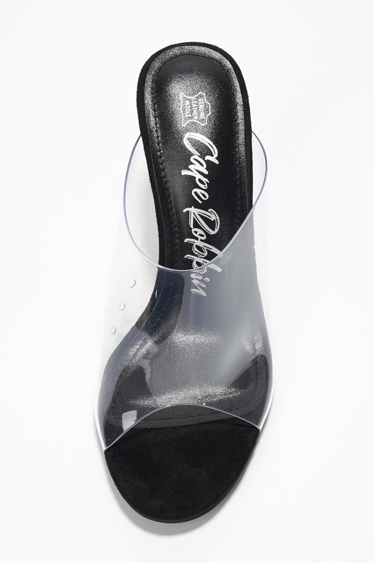 Allure.a Stiletto Heel Mules - Round Toe Slip On High Heels - Black - Cape Robbin