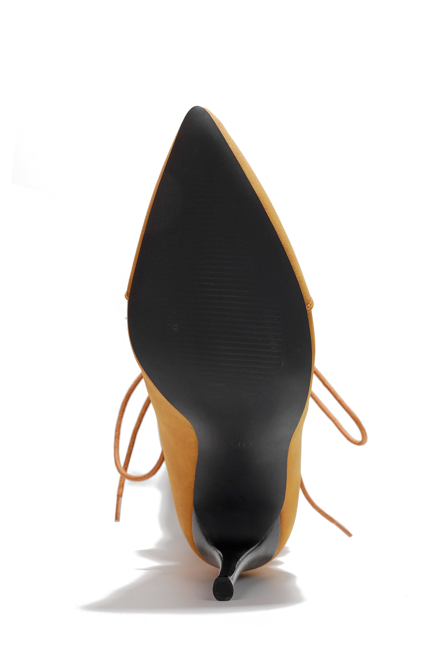 Annamarie Lace-Up Knee High Heel Boots - Tan