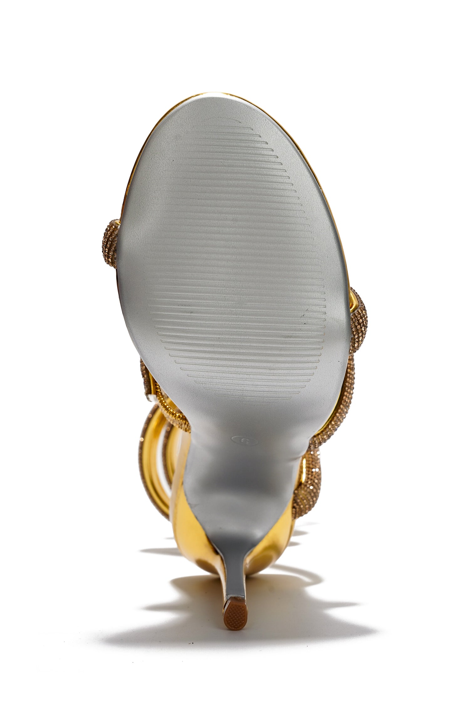 Dyana Sparkling Strappy Heeled Sandals with Wraparound Ankle Strap - Gold - Cape Robbin