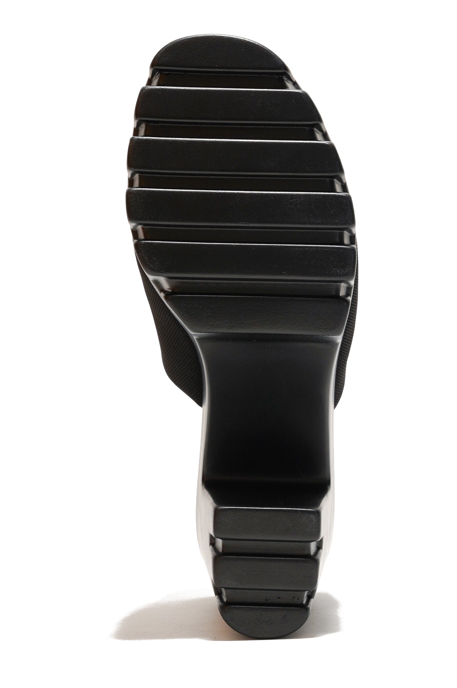 Echoya Women's Chunky Platform Sandals Block Heel - Slip On Elastic Band Shoes- Black - Cape Robbin