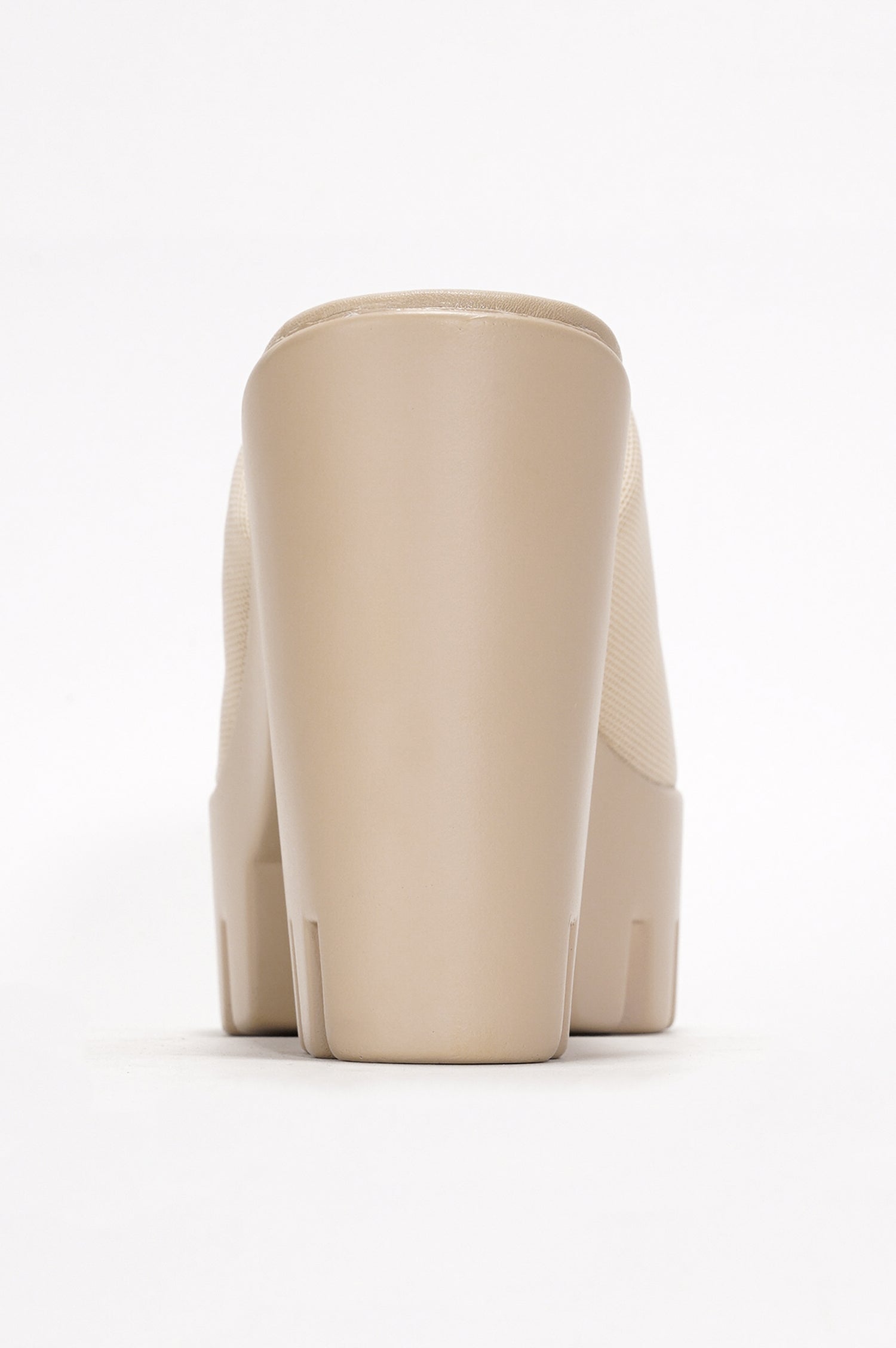 Echoya Women's Chunky Platform Sandals Block Heel - Slip On Elastic Band Shoes- Nude - Cape Robbin