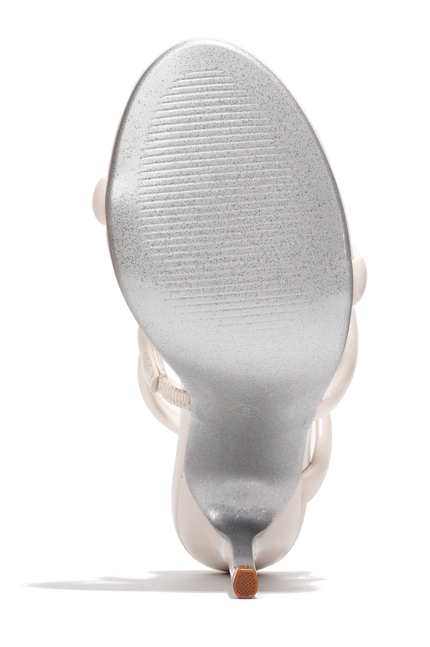 Faydra Women's Metallic Heels - Ankle Wrap 4-inch Stiletto Sandals - White - Cape Robbin