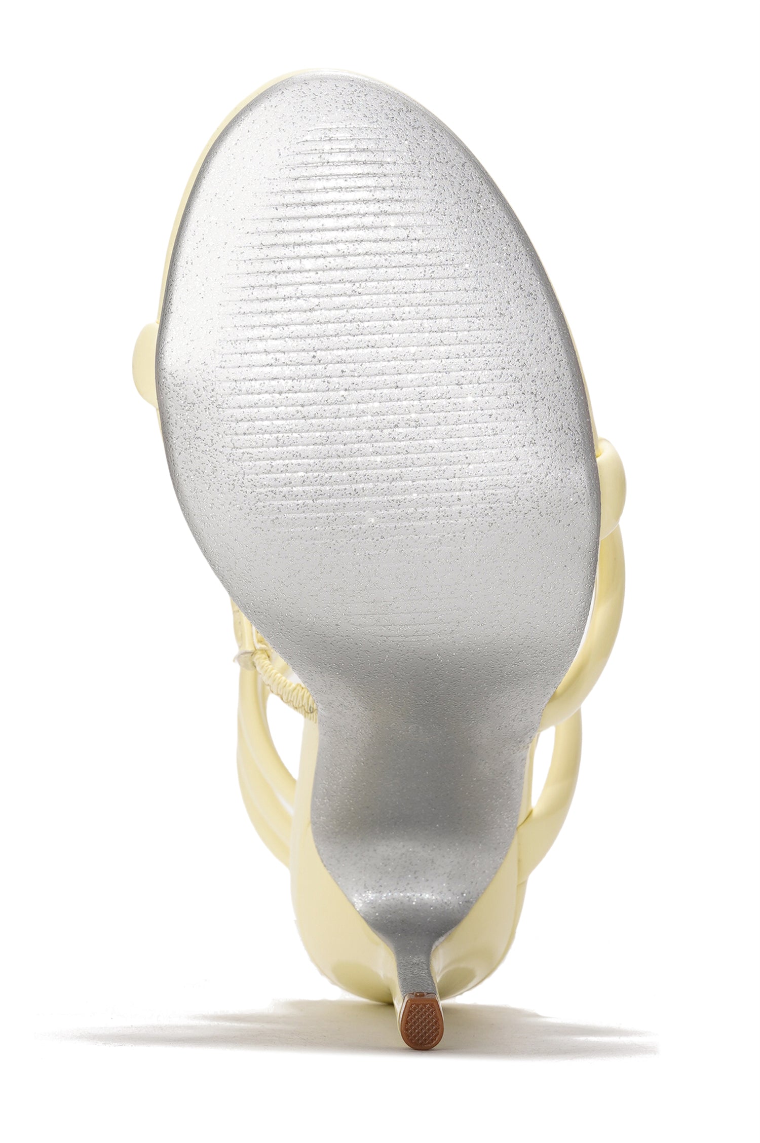 Faydra Women's Metallic Heels - Ankle Wrap 4-inch Stiletto Sandals - Yellow - Cape Robbin