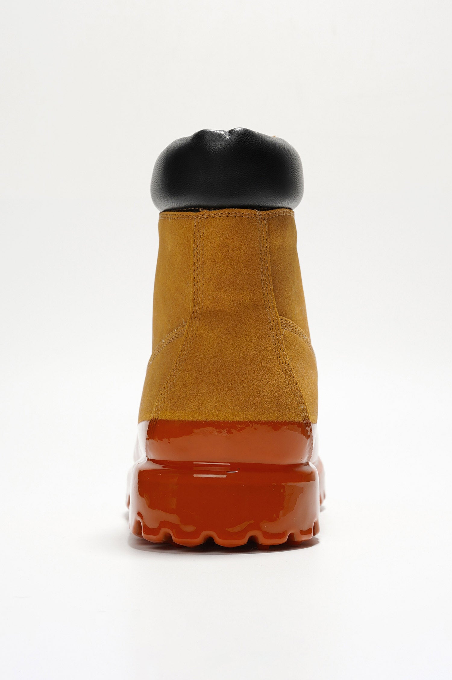 Gretna Color-Block Lace-up Boots - Orange