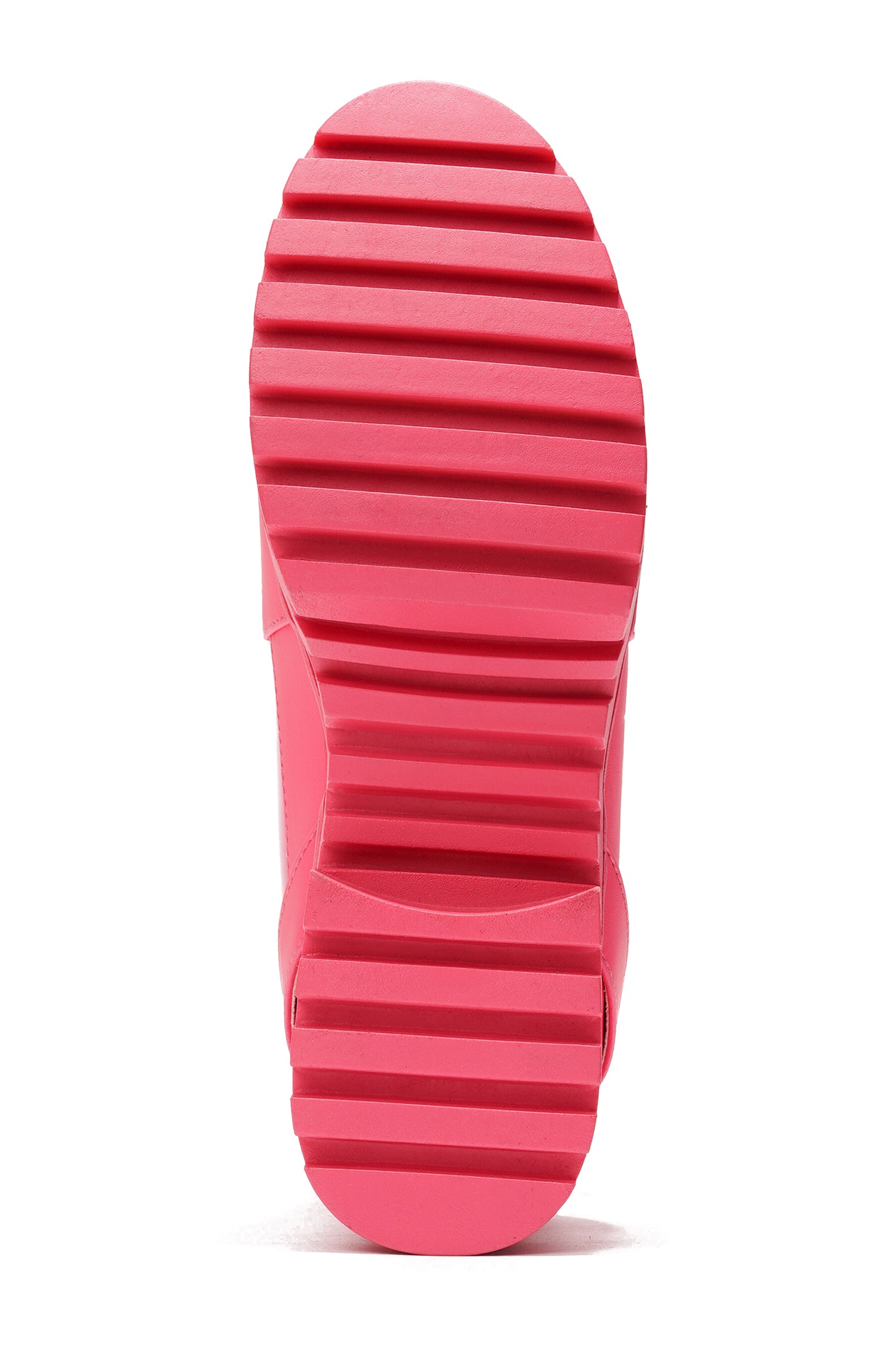 Hot Rod Chunky Heel Combat Boots - Platform Lace Up Ankle Boots - Pink - Cape Robbin