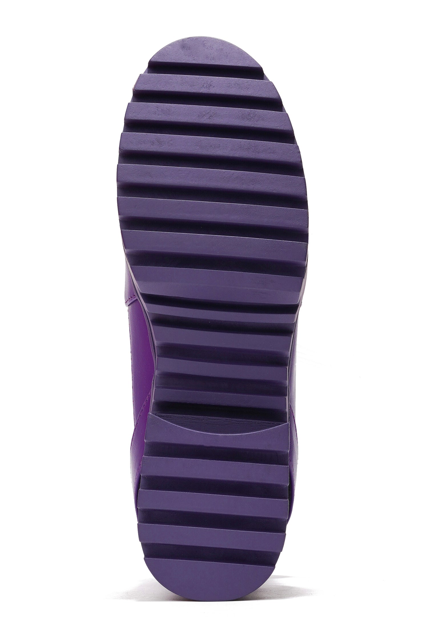 Hot Rod Chunky Heel Combat Boots - Platform Lace Up Ankle Boots - Purple - Cape Robbin