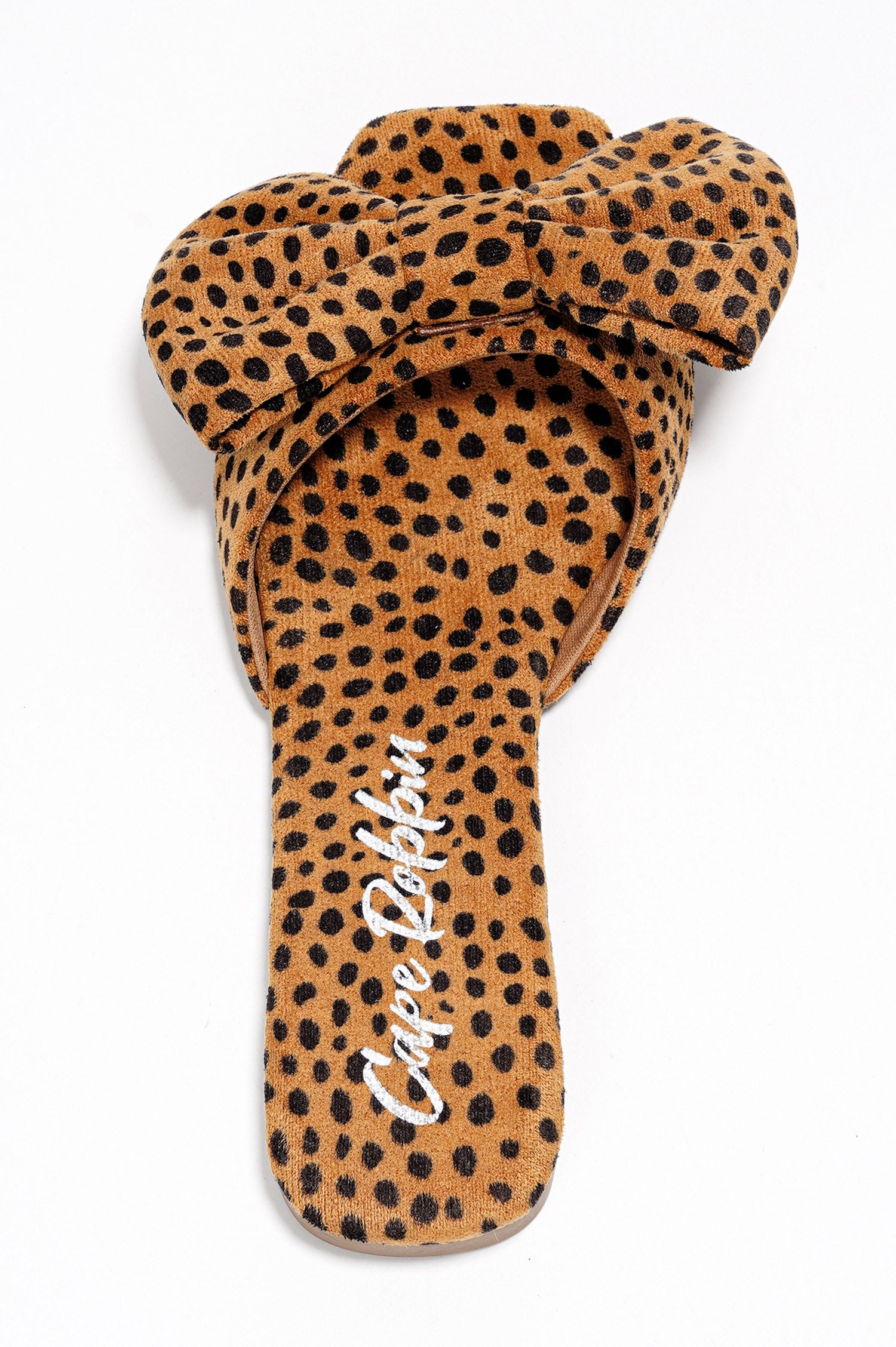 Juju Bow Mule Slide Sandals - Open Toe Slip On Sandals - Leopard - Cape Robbin