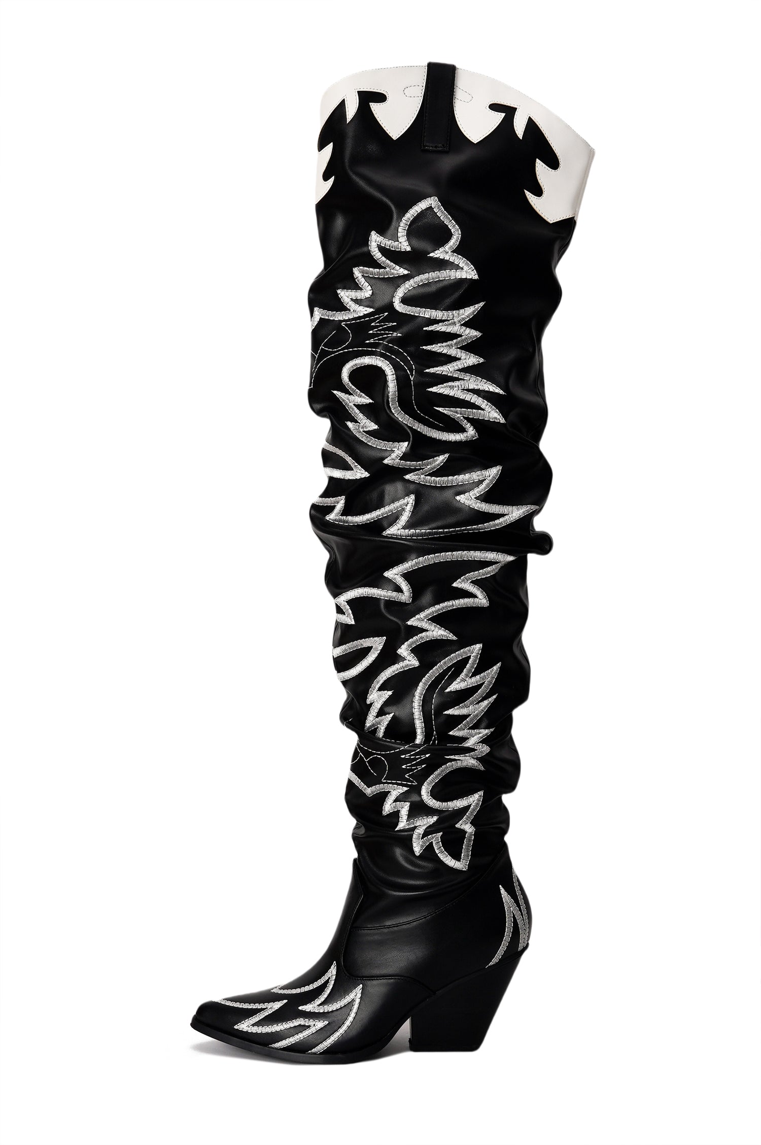 Kelsey-21 Western Thigh High Over The Knee Cowboy Boots