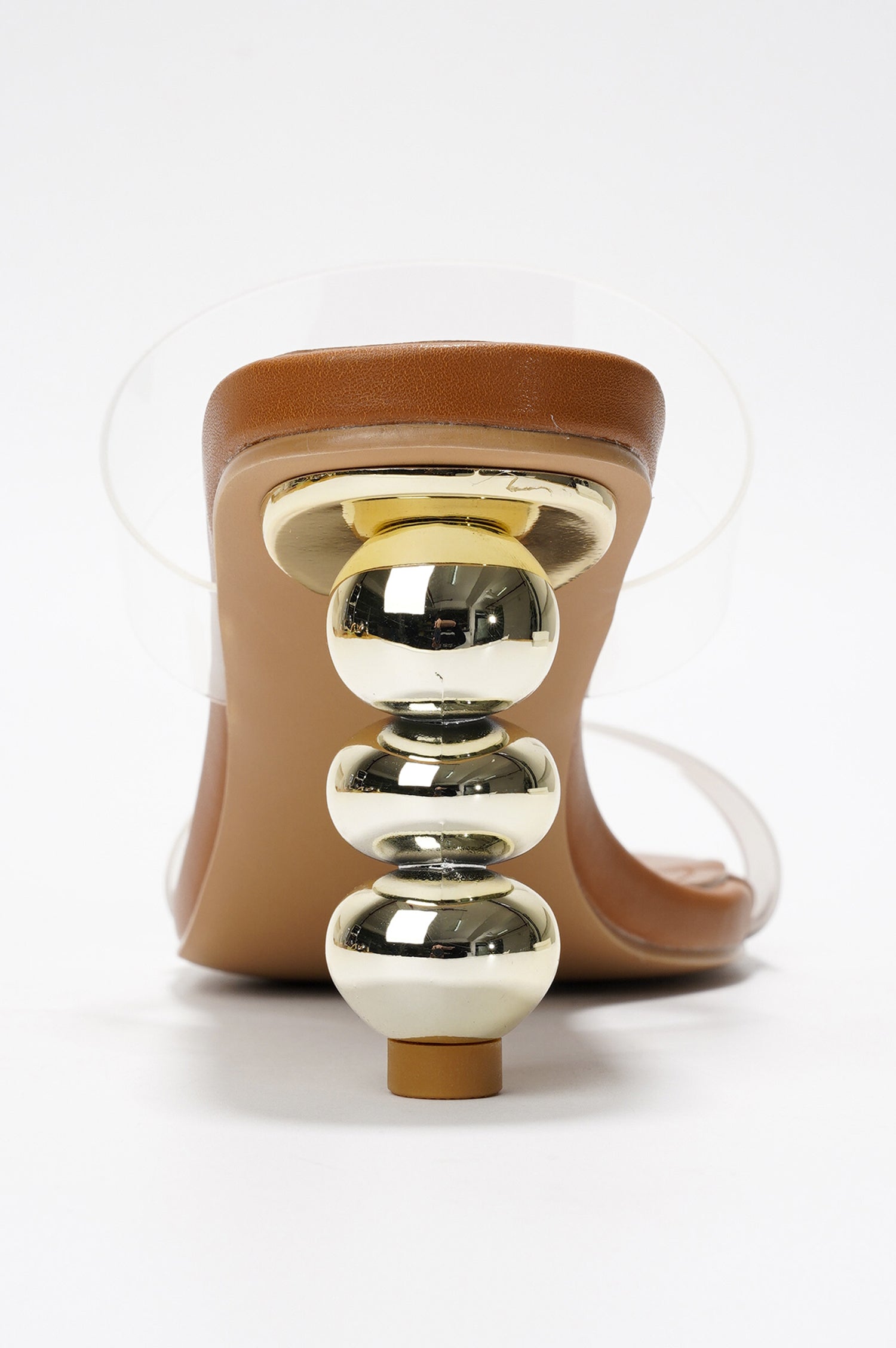 Kimberly Block Heel Mule Sandals - Square Toe Slip On Heeled Sandals - Beige