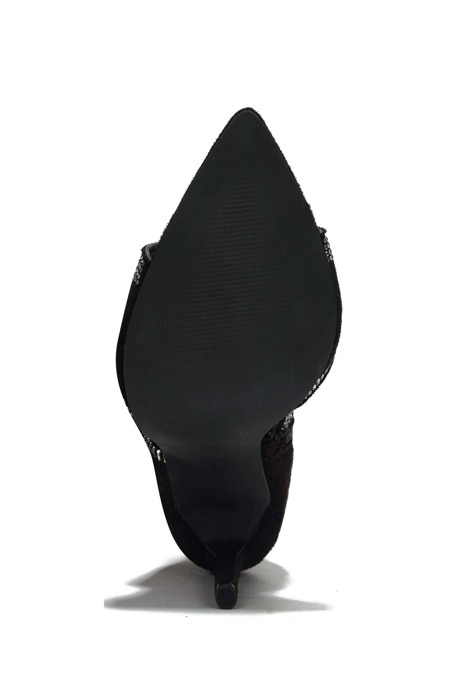 Lise Western Rhinestone Fringed Cargo Boots - Black