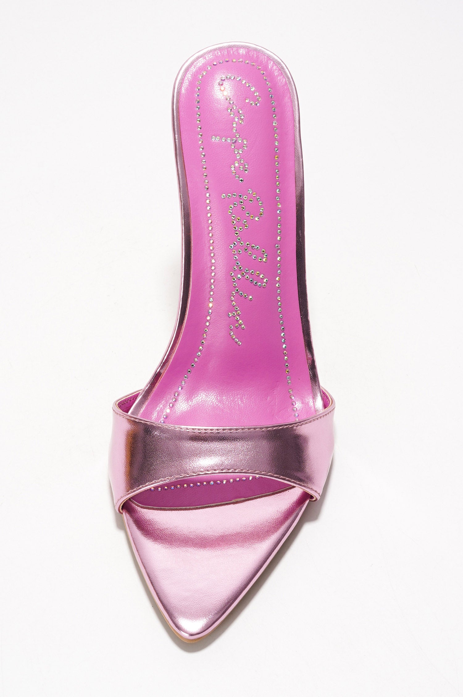 Loleta Women's Slip-on 4 Inch Stiletto Heels with Rhinestones - Pink - Cape Robbin