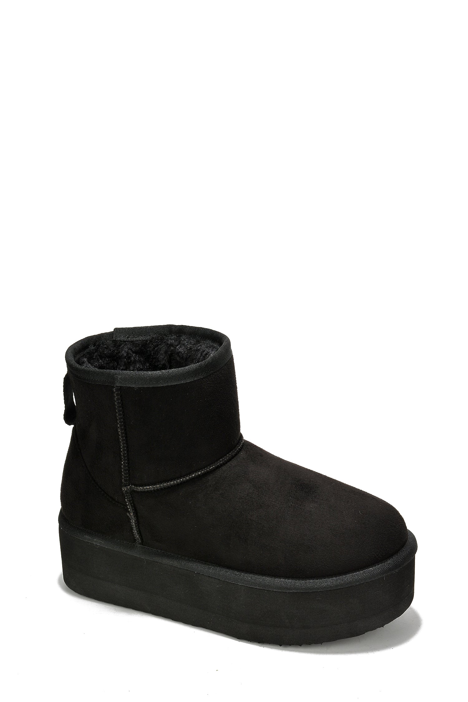 Nomel Chunky Platform Ankle Booties - Black