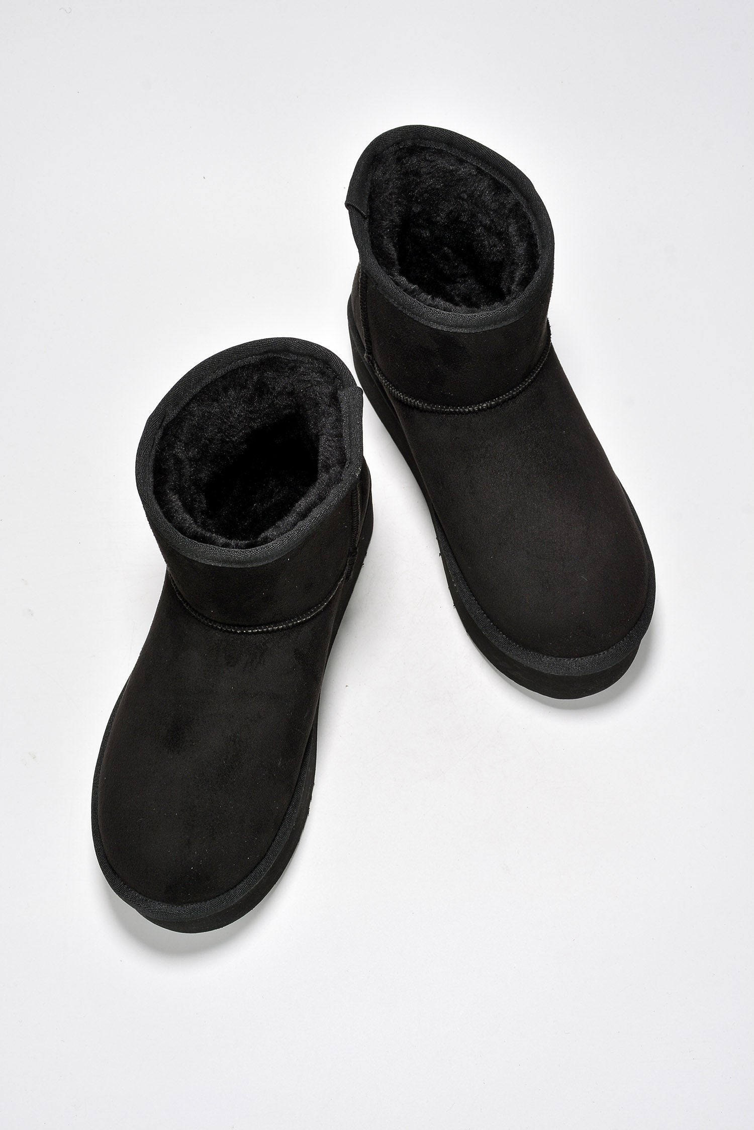 Nomel Chunky Platform Ankle Booties - Black