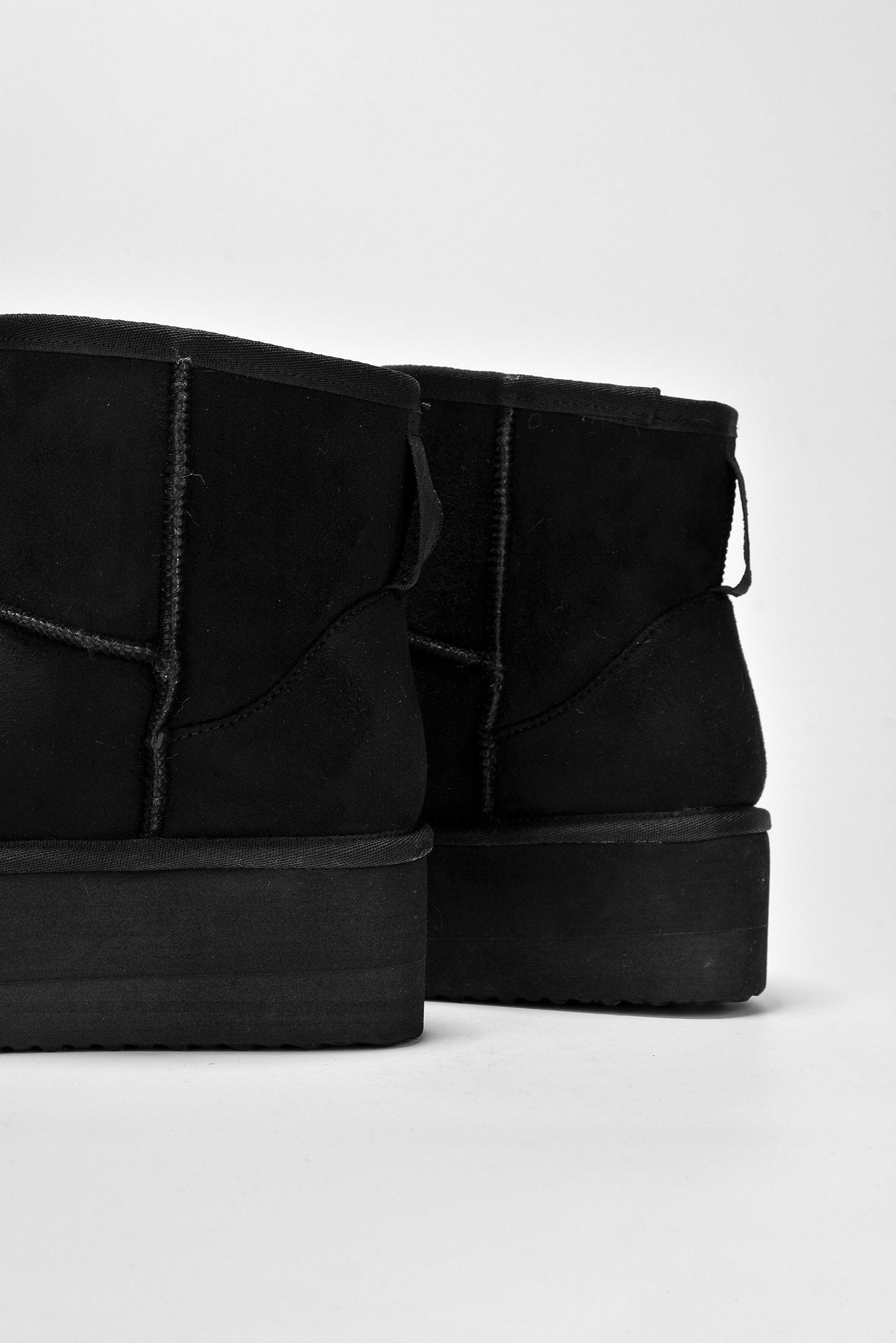 Nomel Chunky Platform Ankle Booties - Black