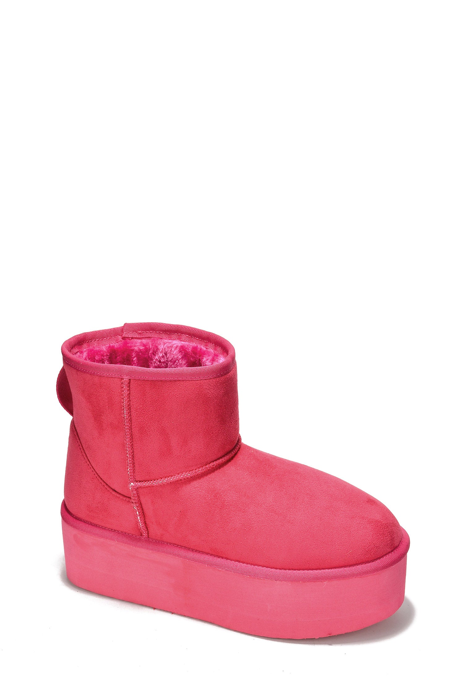 Nomel Chunky Platform Ankle Booties - Fuchsia