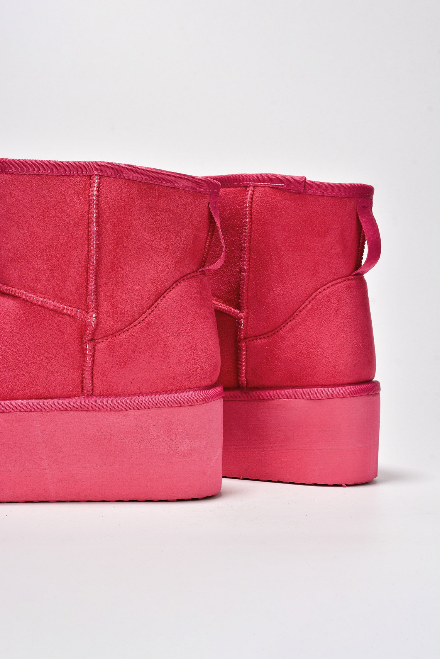 Nomel Chunky Platform Ankle Booties - Fuchsia
