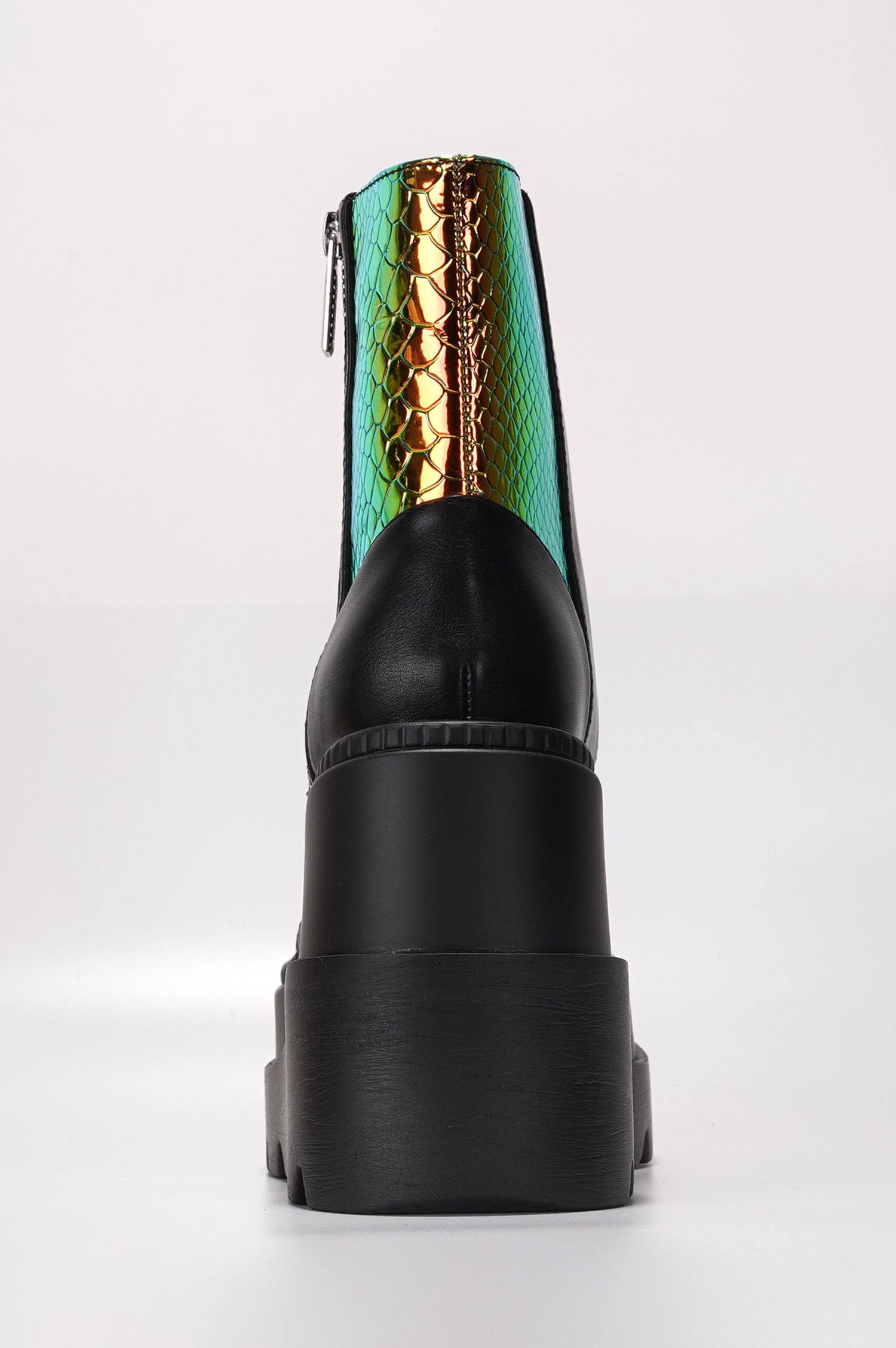 Radio Women's Platform Ankle Boots with Buckle Strap - Black - Cape Robbin