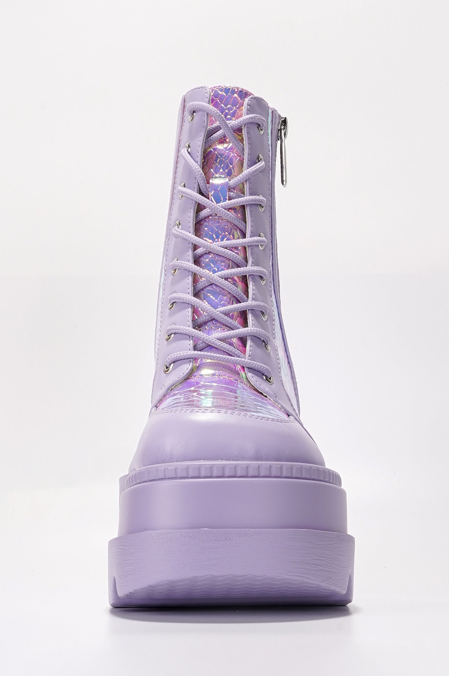 Radio Women's Platform Ankle Boots with Buckle Strap - Lilac - Cape Robbin