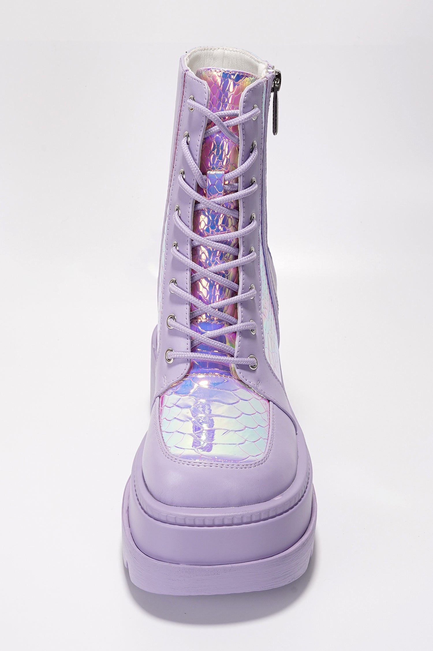 Radio Women's Platform Ankle Boots with Buckle Strap - Lilac - Cape Robbin