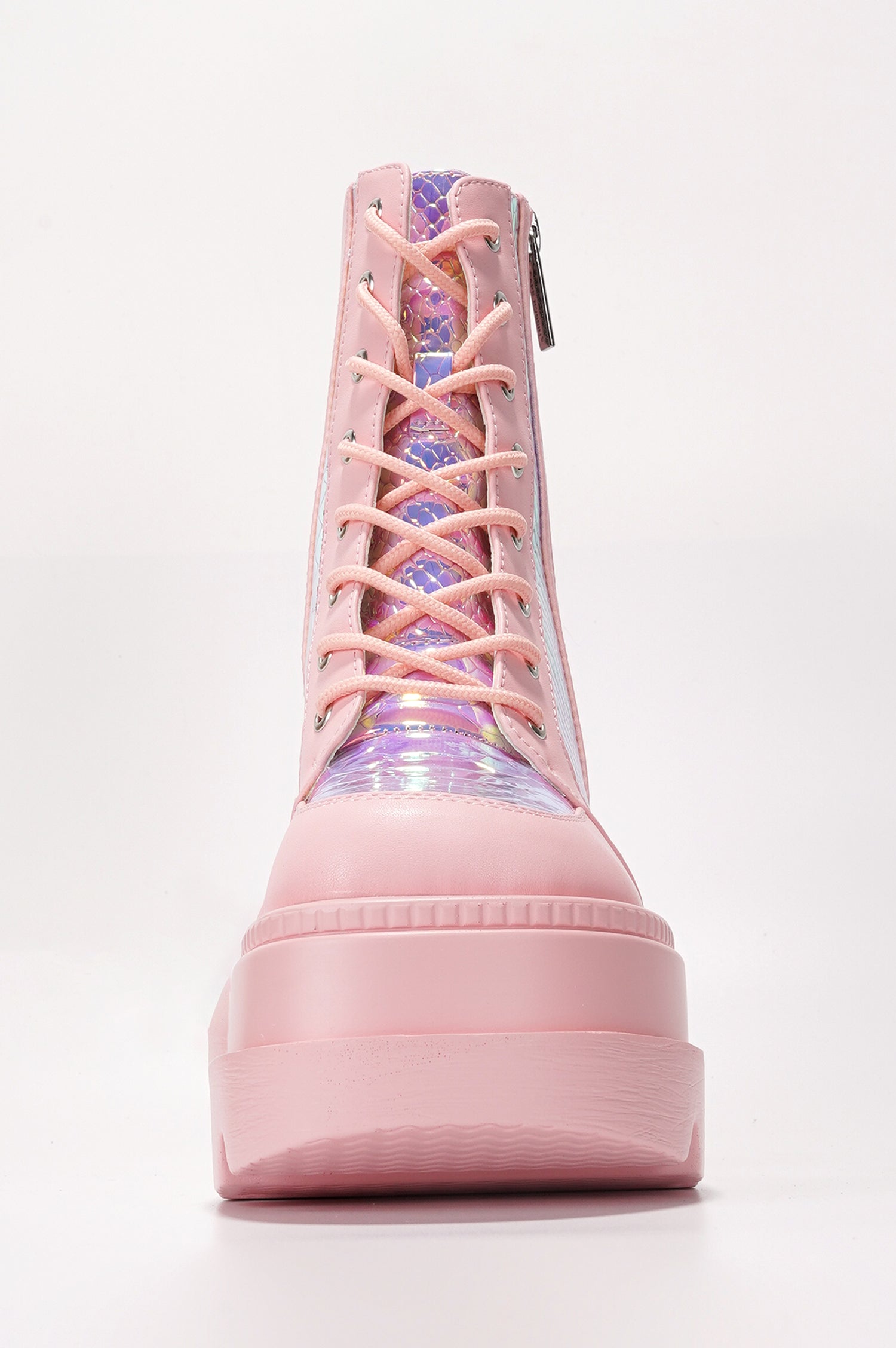 Radio Women's Platform Ankle Boots with Buckle Strap - Pink - Cape Robbin