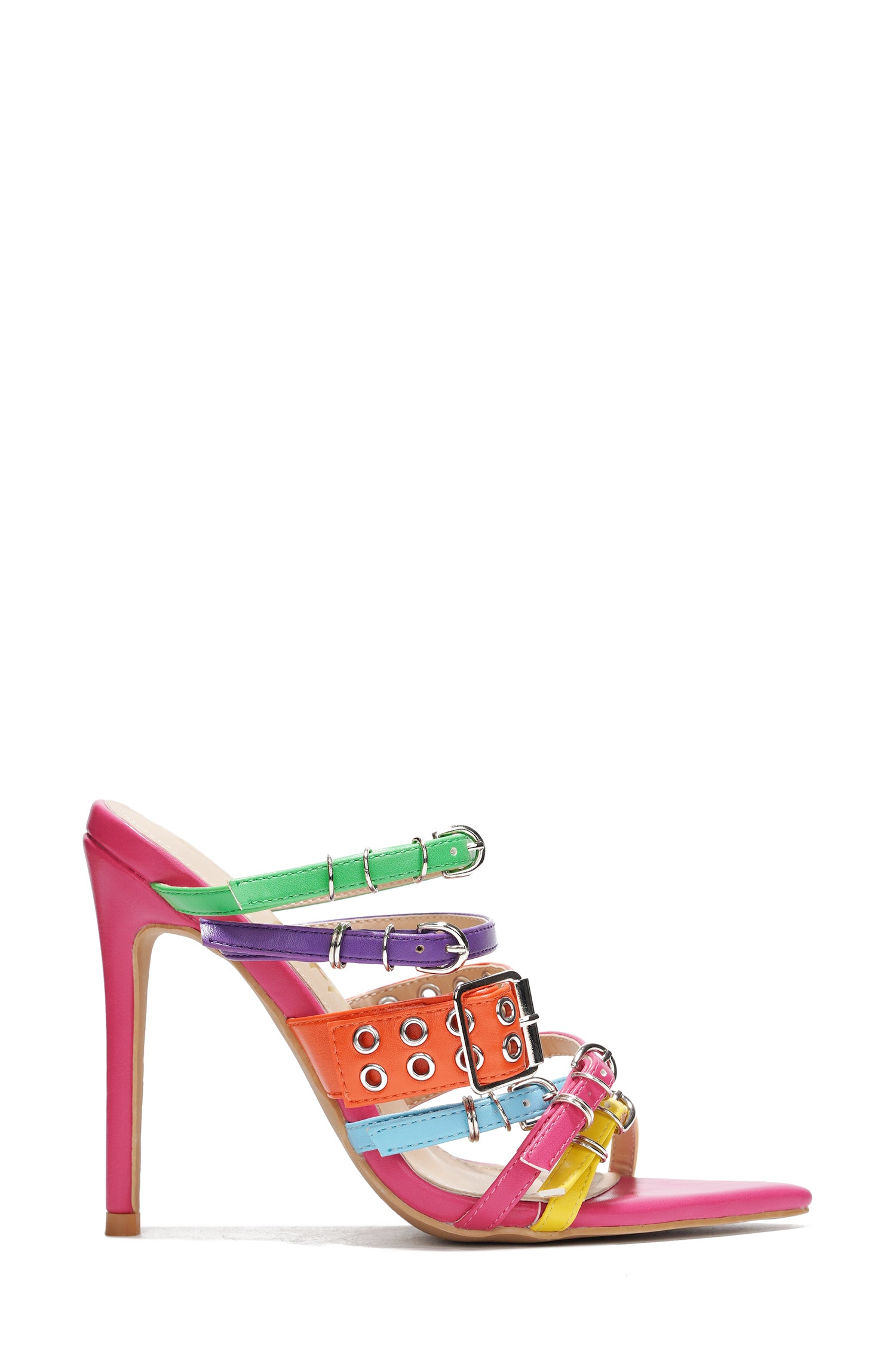 Rasia Women's Slip On 3.75 Inch Stiletto Pointy Toe High Heels for Women- Multi Color - Cape Robbin