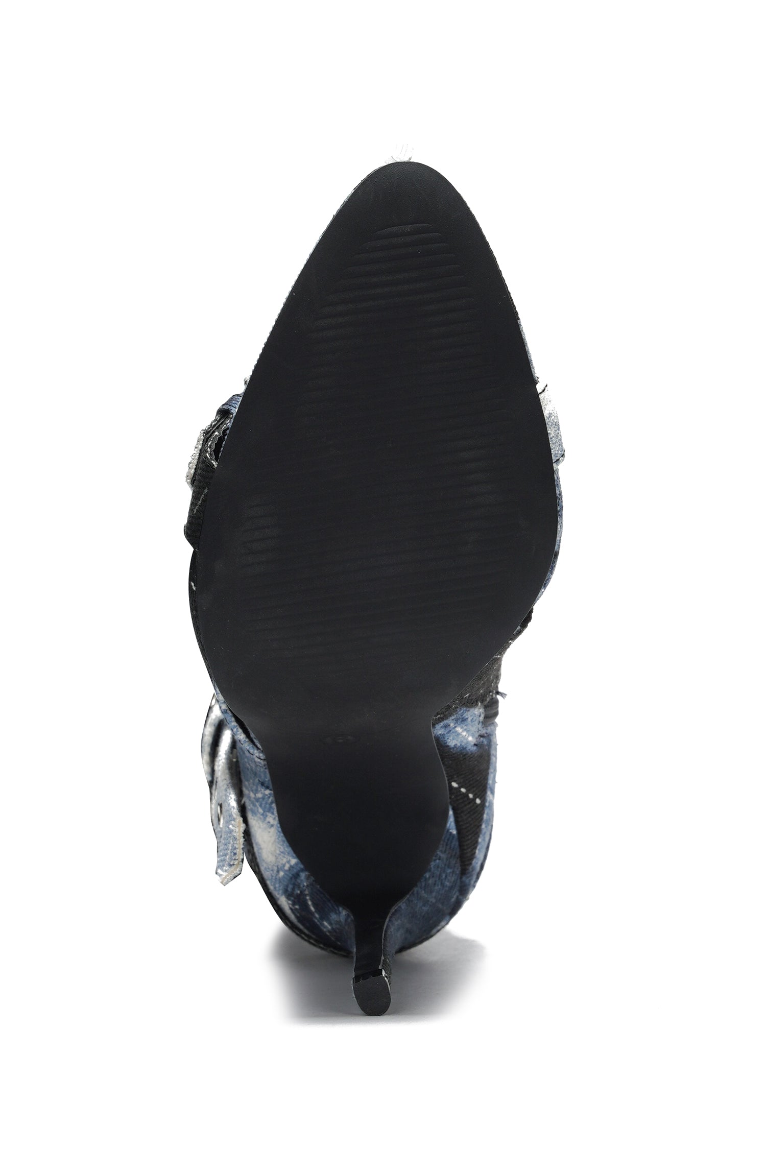 Revena Camo Multi-Strap Thigh-High Boots - Denim