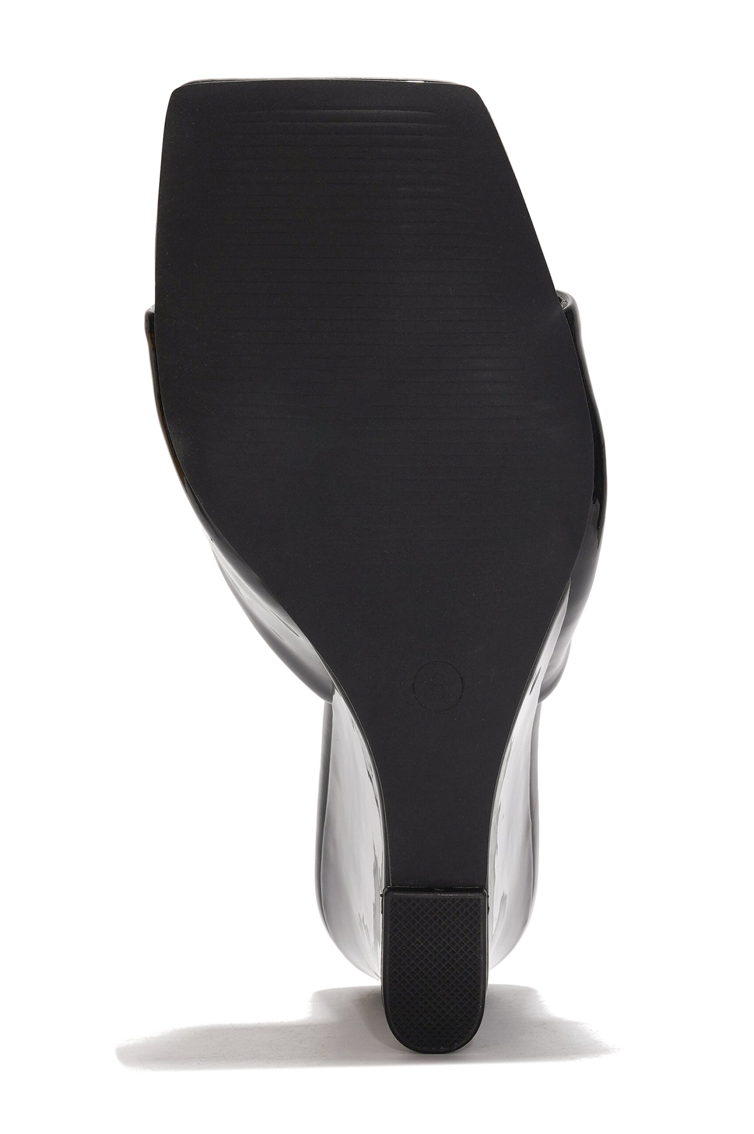 Willamina Metallic Wedge Heel Sandals - Square Toe Slip On Sandals - Black - Cape Robbin