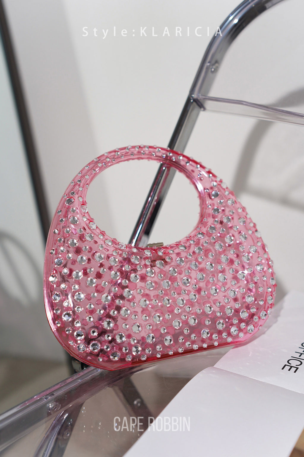 XIYUAN pink Evening Bags flat Diamond Rhinestone Pearls Beaded Day Clutches  Women Purse Handbags Wallets Wedding Evening Bag - AliExpress